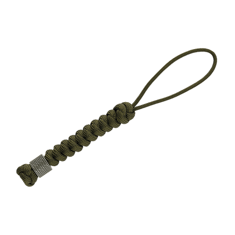 M-Tac Viper Lanyard Stainless Steel i flätad paracord med Viper-pärla i rostfritt stål, stilfullt och praktiskt knivtillbehör.