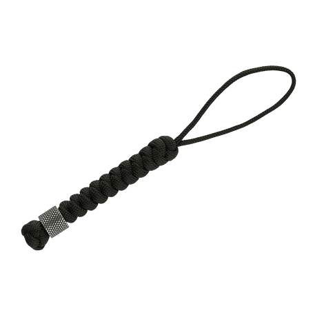 M-Tac Viper Lanyard Stainless Steel med flätad paracord och rostfri pärla, stilfullt tillbehör till knivens handtag.