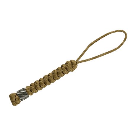 M-Tac Viper Lanyard Stainless Steel med coiled/slingad paracord och rostfri Viper-pärla, stiligt knivtillbehör.