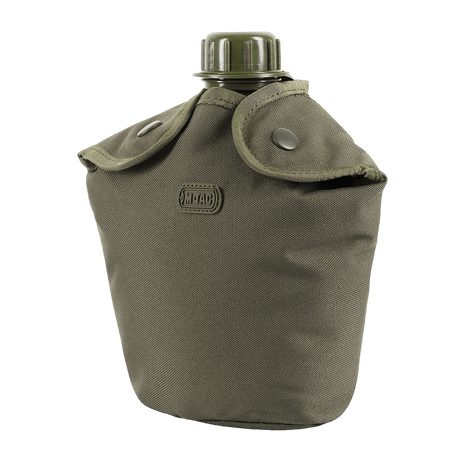 Grön drickflaska i fodral med knappstängning för M-Tac Flaskhållare MOLLE.