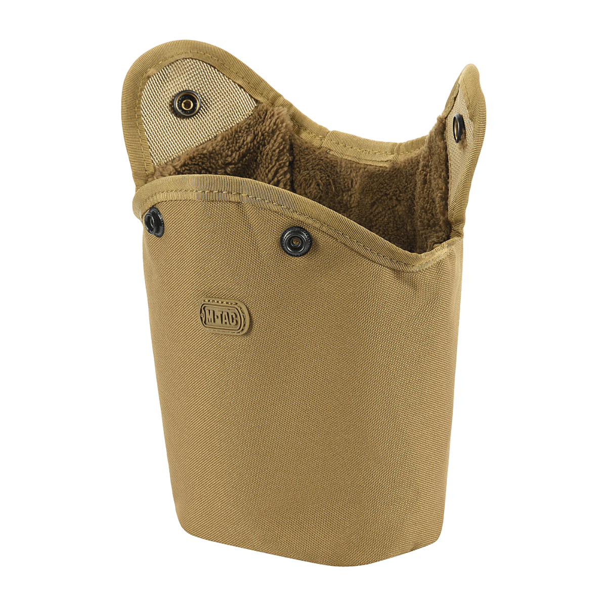 M-Tac Flaskeholder MOLLE i slidstærk polyester med vandafvisende belægning, designet til vandreture og udstyrssikring.