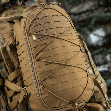 M-Tac Rygsäck Sturm Elite Gen.II i slitstarkt Cordura, MOLLE Laser Cut och elastisk snörning, idealisk för kortare självförsörjande vistelser.