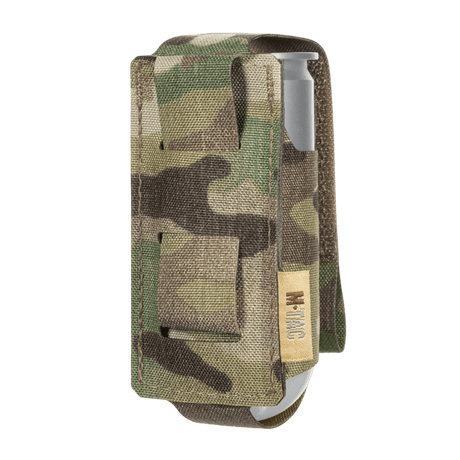 M-Tac ficka för 1 VOG-typ granat i slitstarkt multicam-material med stängning för säker förvaring, galleri position 1.