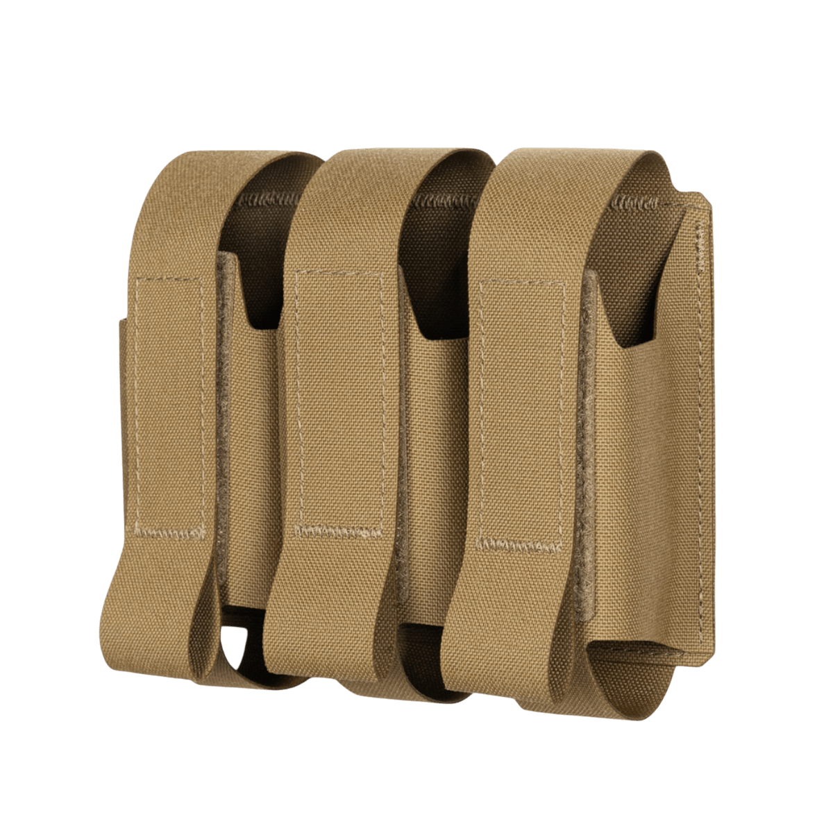 M-Tac Pouch til 3 VOG-Granater i Cordura Squadron med MOLLE Laser Cut til sikker opbevaring af VOG-25 granater, brun farve