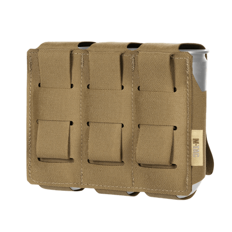 M-Tac Ficka för 3 VOG-granater med MOLLE-system för säker förvaring av 40 mm VOG-25-granater, slitstarkt Cordura-material, brun