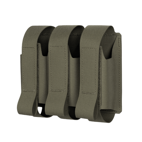 M-Tac Pouch för 3 VOG-granater i grönt Cordura-material med MOLLE Laser Cut-system för säker förvaring av 40 mm-granater.