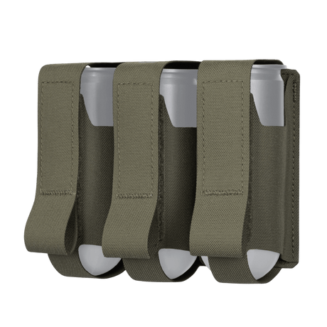 M-Tac Pouch för 3 VOG-granater med MOLLE Laser Cut-system, Cordura Squadron-material, för förvaring av VOG-25 granater, 40 mm.