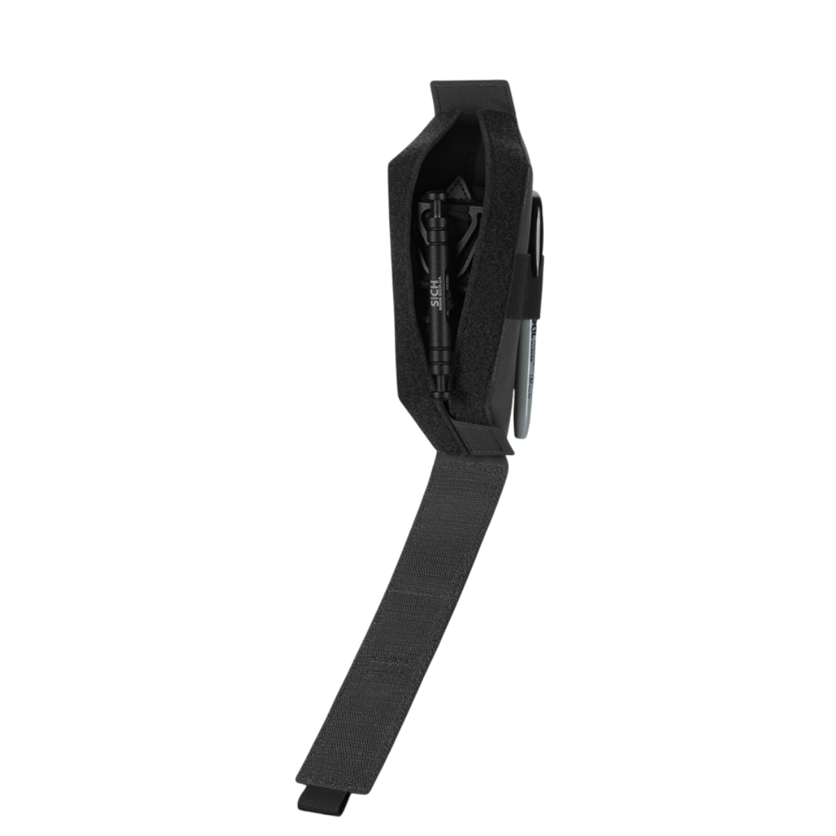 M-Tac Lomme til Tourniquet Closed, sort taske med åbent design til pålidelig opbevaring af tourniquet under nødsituationer.