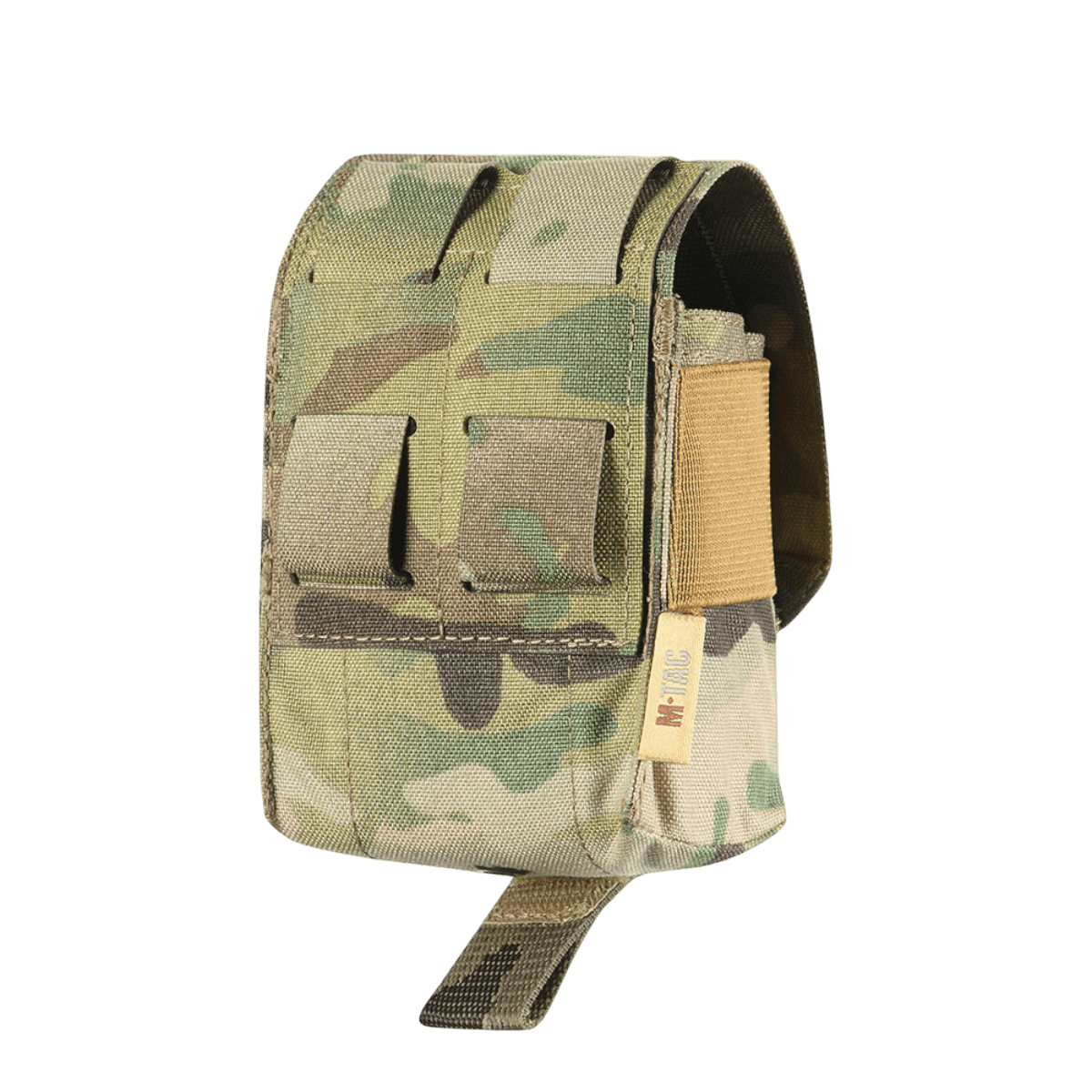 M-Tac Lomme til Fragmentgranat Laser Cut i Cordura 500D stof, slidstærk taske til granat med fastex-lukning, camouflage design.