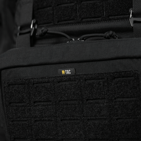 M-Tac Admin Pouch Large Elite med velcro-panel för taktisk användning, tillverkad av hållbart Cordura-material, närbild på detaljer.