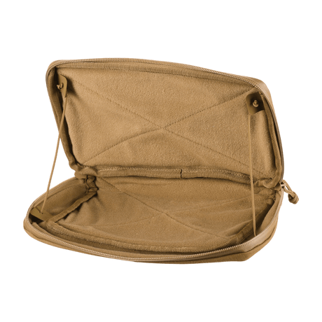 M-Tac Admin Pouch Large Elite i öppet tillstånd, tillverkad av Cordura 500D, idealisk för taktisk utrustning och förvaring.