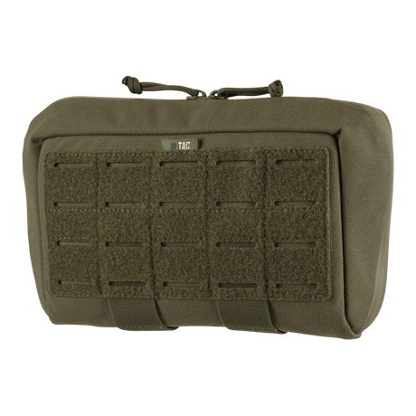 M-Tac Admin Pouch Large Elite i slitstarkt Cordura 500D-tyg med laserutskuret velcro-panel för taktisk förvaring av utrustning.