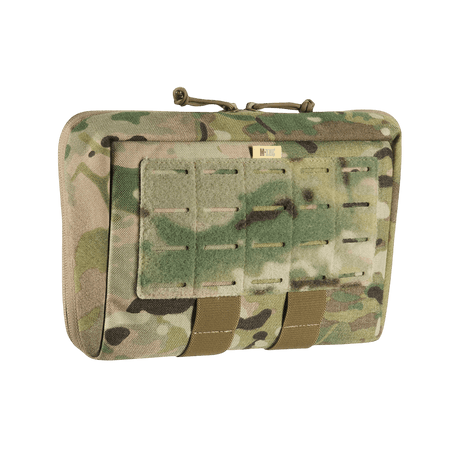 M-Tac Admin Pouch X-Large Elite i robust Cordura, perfekt för taktisk setup med modulära insatser och Laser Cut-design, camomönster.