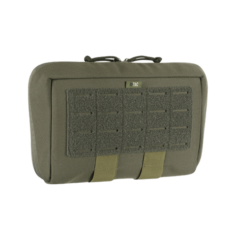 M-Tac Admin Pouch X-Large Elite i slitstark Cordura med velcro och laser cut-design, lämplig för taktisk utrustning och organisering.