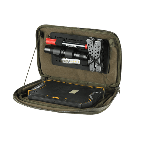 M-Tac Admin Pouch X-Large Elite med organiserade fack, lämplig för taktisk utrustning, tillverkad i slitstark Cordura 500D och Squadron