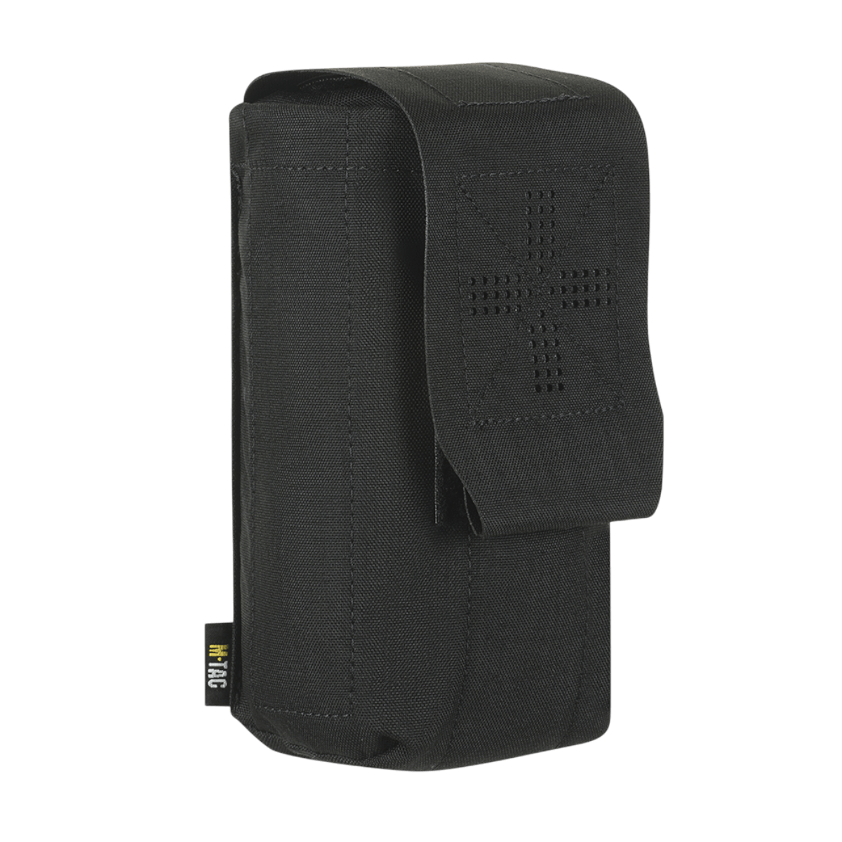 M-Tac Mediclomme Small Vertical Elite i sort Cordura 500D stof med IFAK førstehjælpsorganizer. Robust medicinlomme.