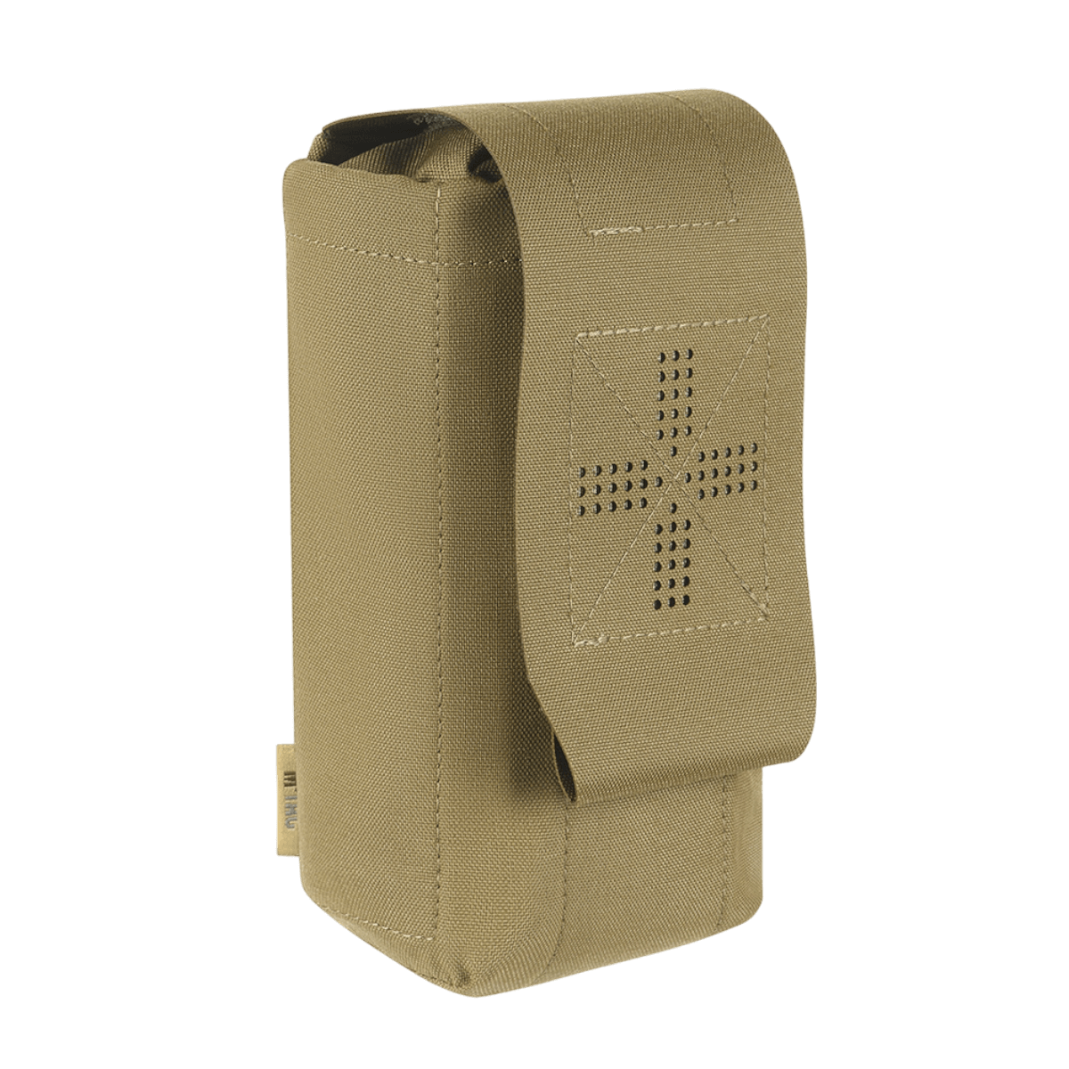 M-Tac Mediclomme Small Vertical Elite i slidstærkt Cordura 500D stof, vertikal udtræk, ideel til førstehjælpskit