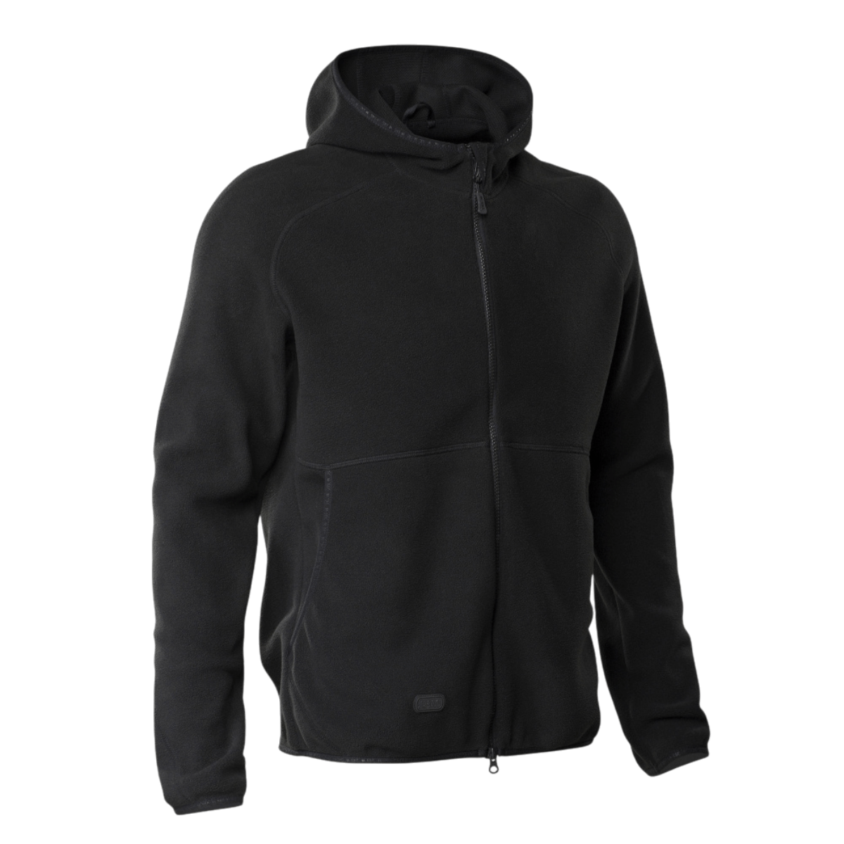 M-Tac Lite Microfleece Hættetrøje i sort, let og åndbar med elastisk kant for optimal pasform til hverdag og friluftsliv.