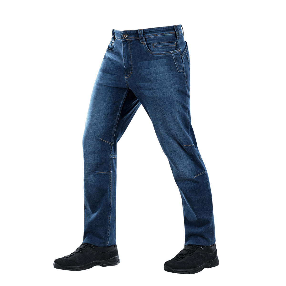 M-Tac Tactical Gen.I Regular Fit jeans in denim blue showcasing durability and comfort for outdoor activities and casual wear.