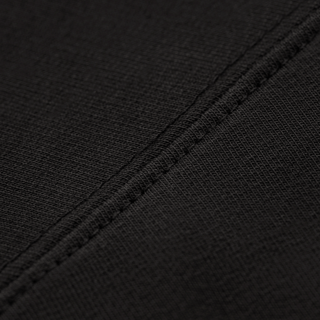 Detaljbild av M-Tac Pullover 4 Seasons textur och sömnad, 95% bomull, 5% elastan för användning året runt