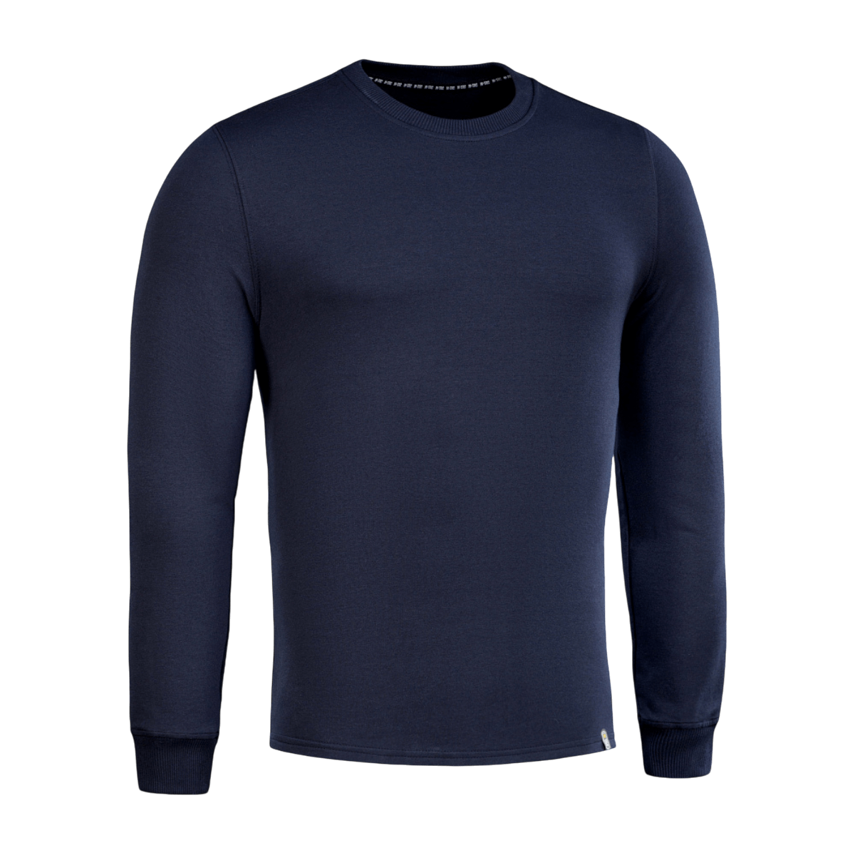 M-Tac Pullover 4 Seasons i mørkeblå med minimalistisk design til helårsbrug. Materiale: bomuld og elastan. Perfekt til hverdag og taktisk brug.