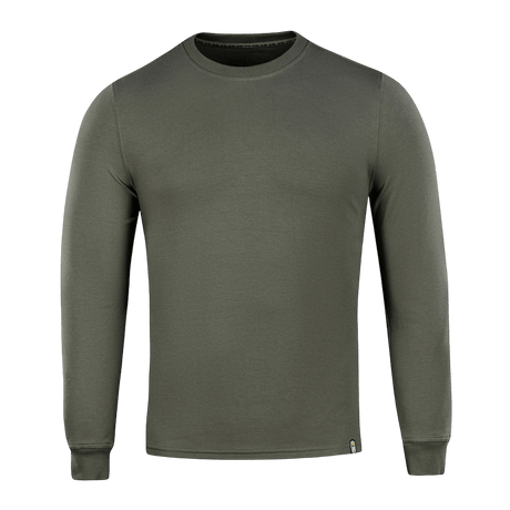 M-Tac Pullover 4 Seasons i grå, minimalistisk design med rund hals, tillverkad av bomull och elastan, perfekt för året runt.