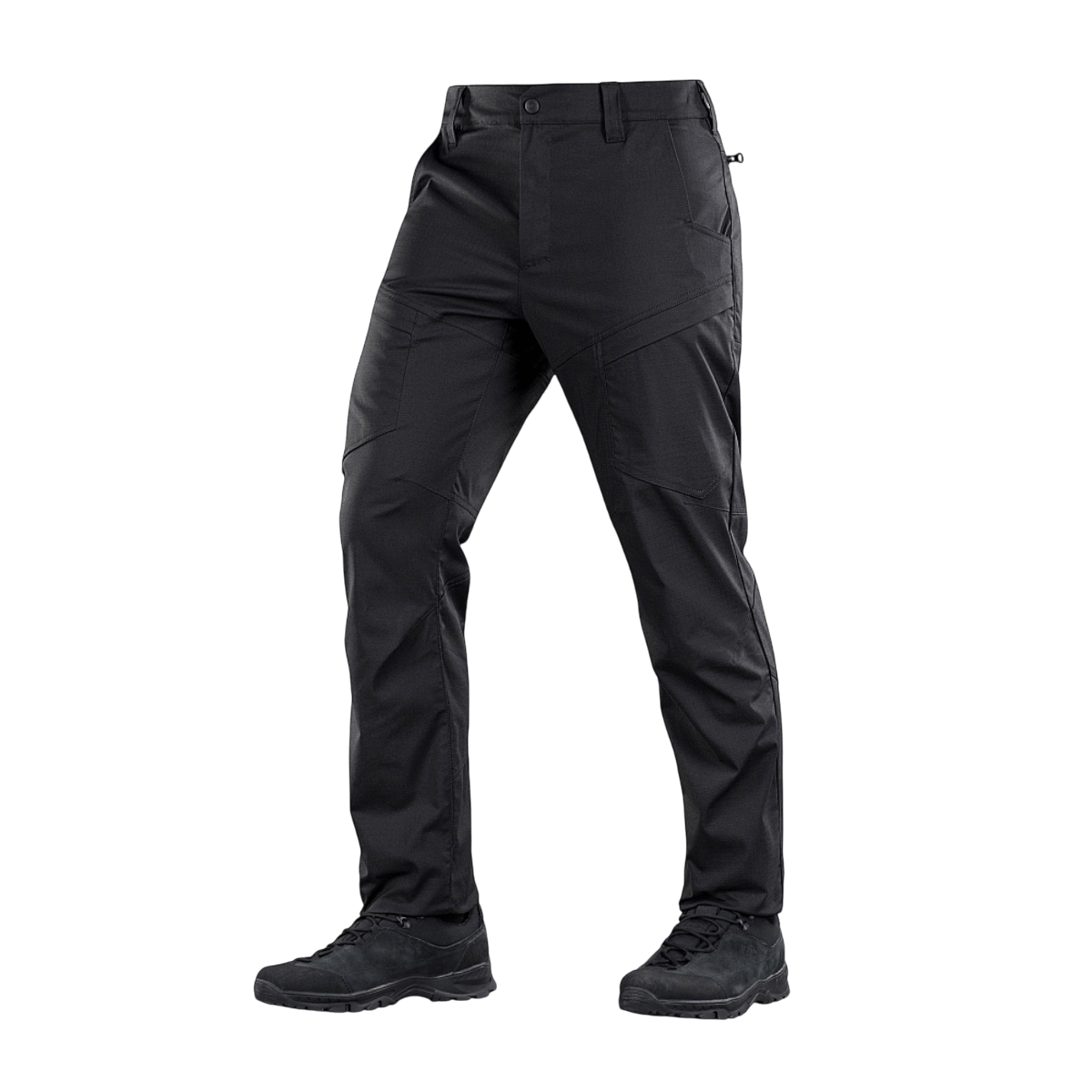 M-Tac Tactical Bukser Patrol Gen II Flex i sort farve, designet til taktisk brug med fleksibilitet og komfort.