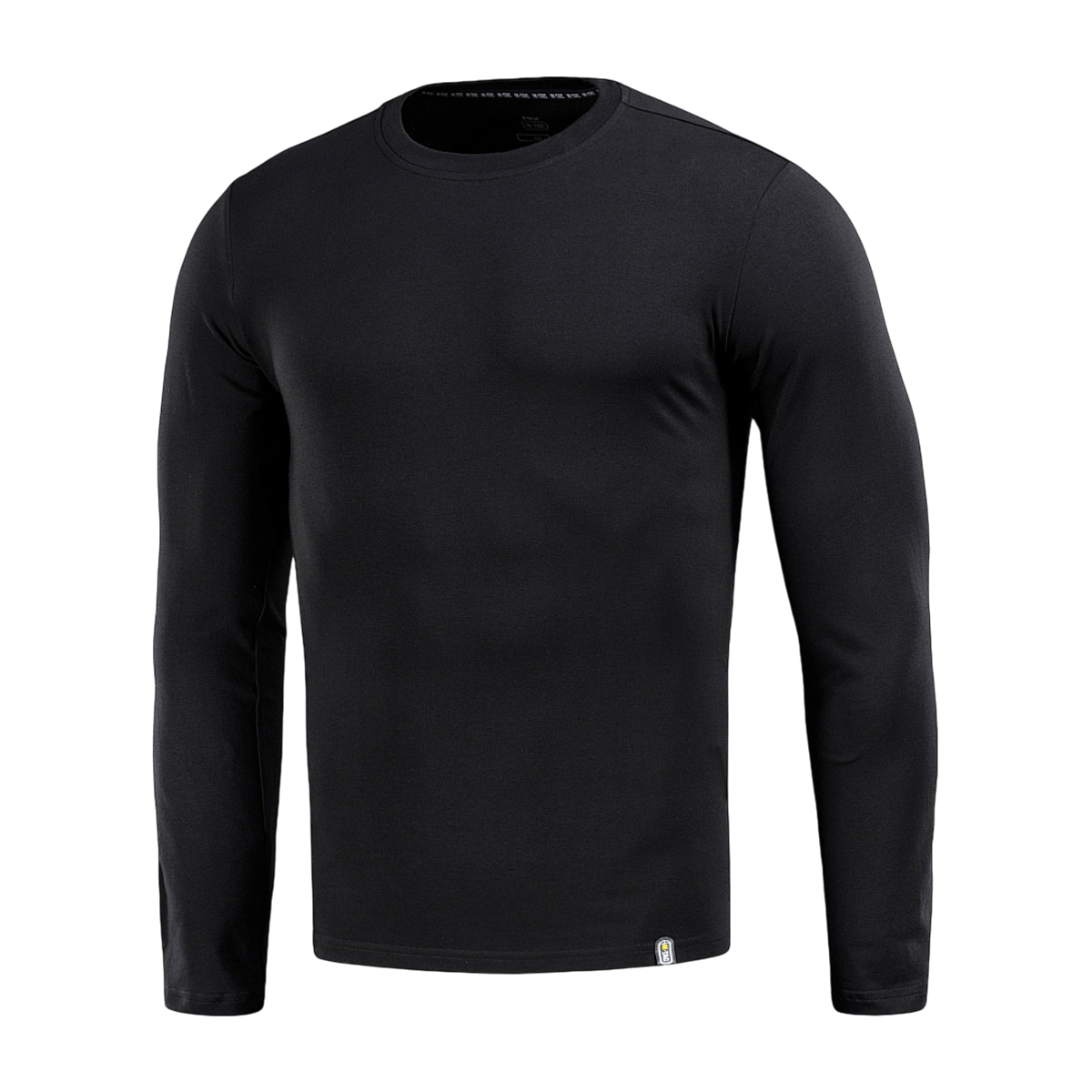 Sort M-Tac Long-sleeve T-shirt 93/7 i bomuld og elastan, ideel til hverdag, sport, jagt og friluftsliv. Blød og holdbar.