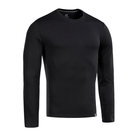 M-Tac Long-sleeve T-shirt 93/7 i sort, lavet af 93% bomuld og 7% elastan, ideel til hverdagsbrug og sport. Holdbar og komfortabel t-shirt.