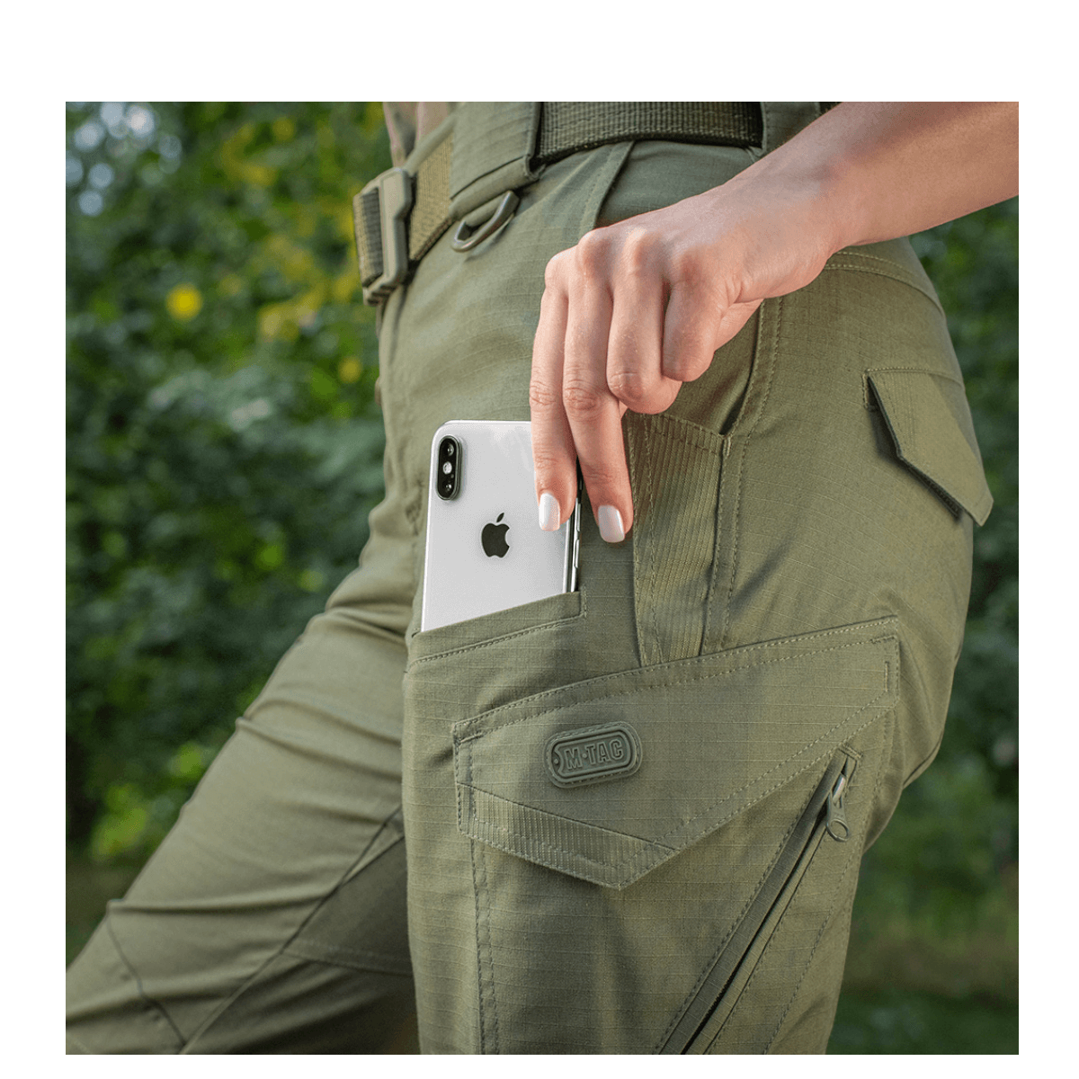 M-Tac Bukser Aggressor Dame Flex med telefonlomme, perfekte til træning og rejser, letvægtsstof med Teflon-impregnering.
