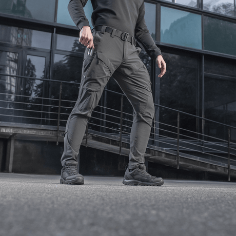 M-Tac Bukser Rubicon Flex til træning, skydning og fritid med innovativt cargo-lomme design, lavet af 4-Way Stretch stof.