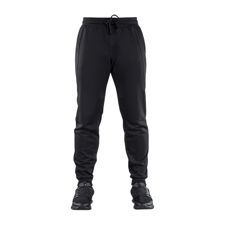 M-Tac Bukser Stealth Cotton i sort, alsidige bomuldsbukser til sport og hverdag med elastik i taljen og sidelommer.