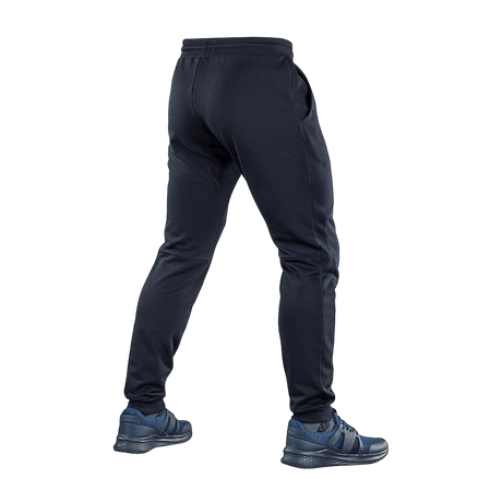 M-Tac Bukser Stealth Cotton set bagfra, sort sportsbuks med elastikbånd i taljen, 100% bomuld for komfort og åndbarhed under træning.