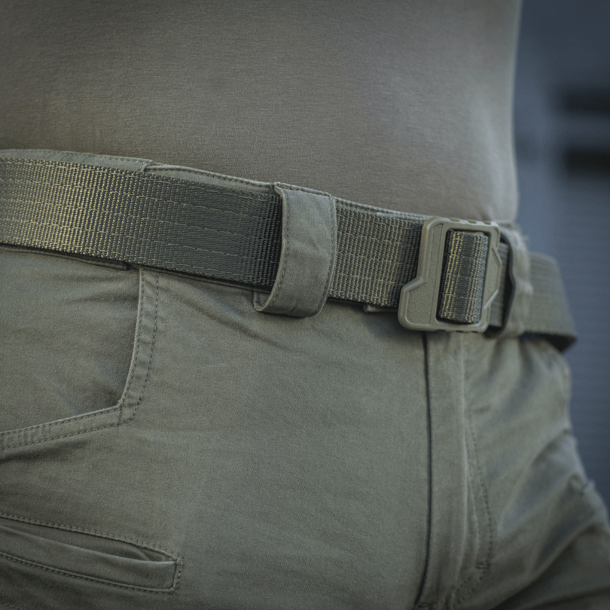 M-Tac Bukser Patriot Gen.III Vintage med bælte, holdbare taktiske bukser til træning og fritid i vintage-look.
