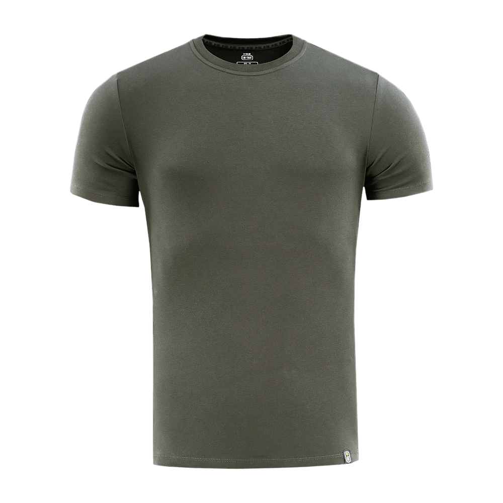 M-Tac T-shirt 93/7 Summer i bomuld, grøn, kortærmet, ideel til varme dage, komfortabel, let og åndbar materialekvalitet.