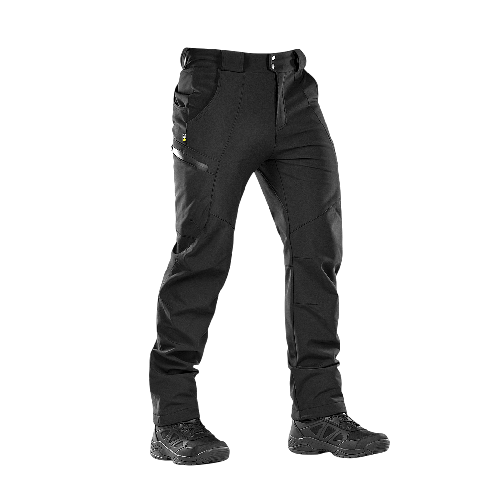 M-Tac Bukser Soft Shell Vinter med fleecefor, vindtæt og vandafvisende design, ideel til vinter og efterår. Materiale: 100% polyester.