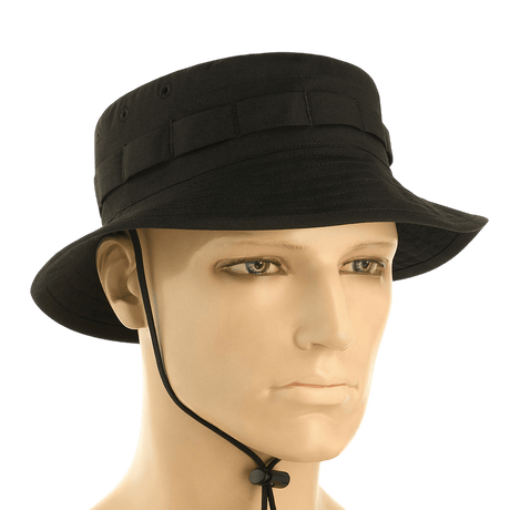 M-Tac Panama Rip-Stop army-hat med semi-stiv skygge og ventilationshuller, inspireret af amerikansk Boonie-model, på mannequin hoved.