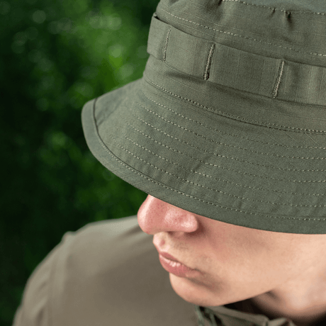 M-Tac Panama Rip-Stop army-hat med ripstop materiale og semi-stiv skygge. Inspireret af Boonie-model, ideel til camouflage.