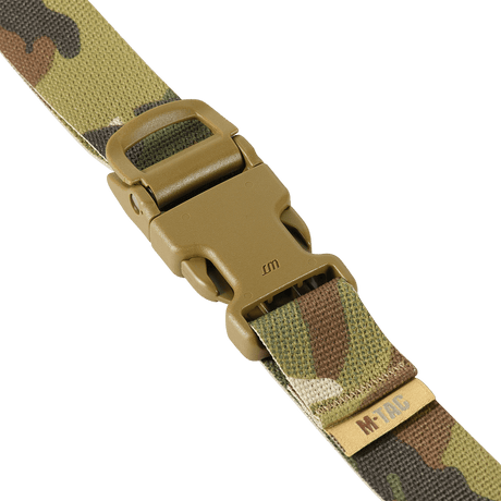 M-Tac Kompressionsrem Gen.II med fastex-spænde til fastgørelse af udstyr eller soveposer, lavet af holdbart nylon webbing.