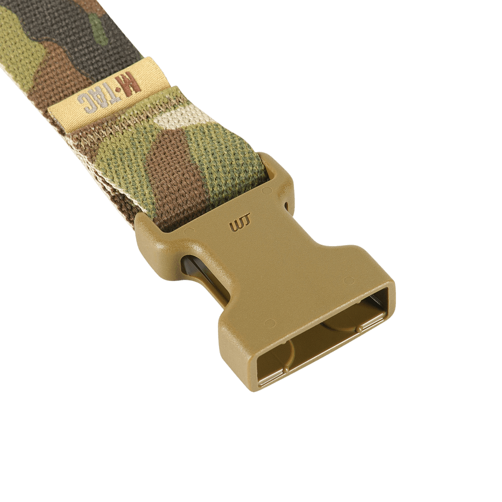 M-Tac Kompressionsrem Gen.II utility-bælte med camouflage, fastex-spænde og holdbart nylon til udstyrsfastgørelse og turbrug.