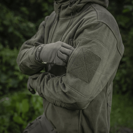 M-Tac Division Gen.II Windblock Fleecejakke til beskyttelse mod vind og kulde, ideel som yderlag eller isolerende mellemlag om vinteren.
