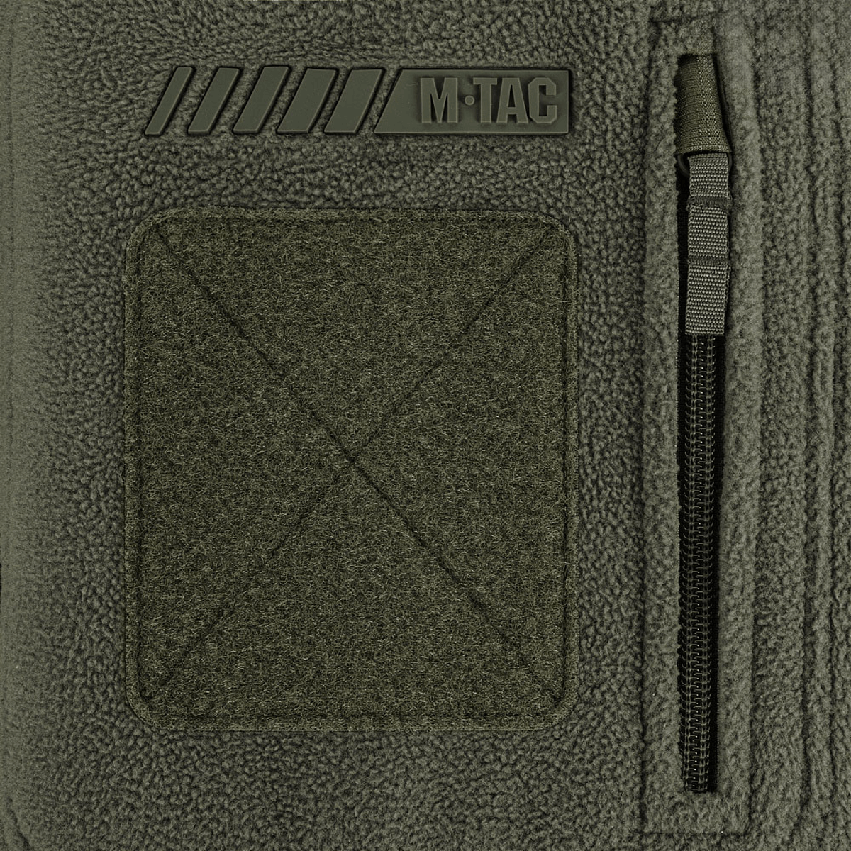 Detalje af M-Tac Division Gen.II Windblock Fleecejakke med WindBlock-membran for varme og vindbeskyttelse i koldt vejr.
