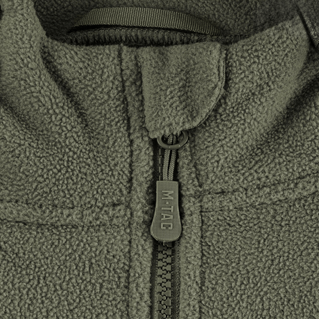 Nærbillede af M-Tac Division Gen.II Windblock Fleecejakke med lynlås og blødt fleece materiale, ideel til koldt vejr.