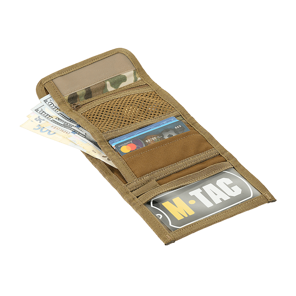 M-Tac Pung Elite Gen.II - Kompakt pung i Cordura 500D med rum til sedler, kort og mønter, stilfuldt M-Tac logo.