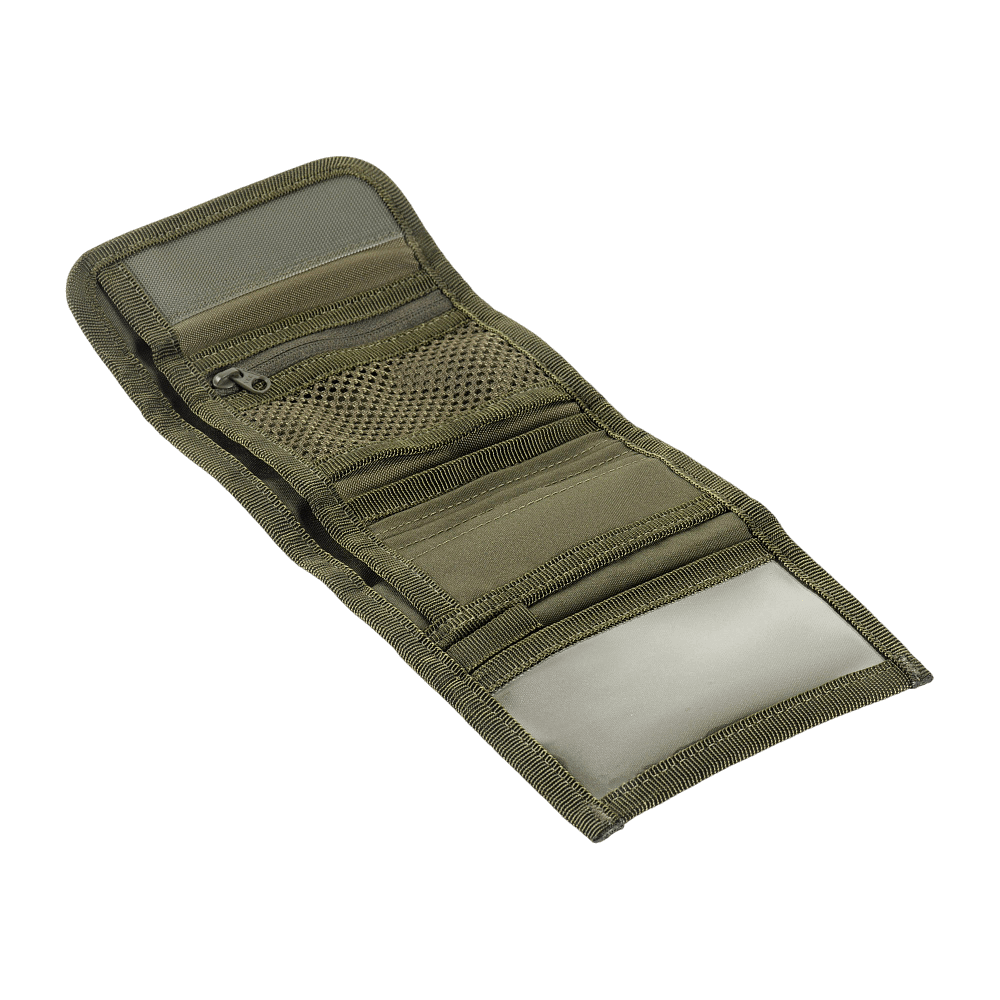 M-Tac Pung Elite Gen.II i holdbart Cordura 500D med flere rum og YKK lynlåse, ideel til kontanter og kort.