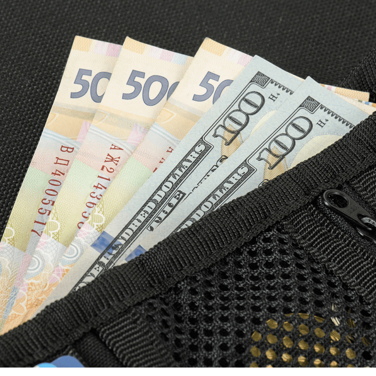 M-Tac Pung med Patch Panel Elite Gen. II i Oxford og Cordura med kontanter og lynlåsrum.