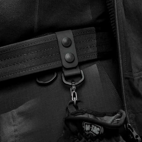 M-Tac Set om 2 – Duty Belt Keepers fäster taktiskt bälte vid byxbältet med D-ringar, robust för polis och säkerhetspersonal.