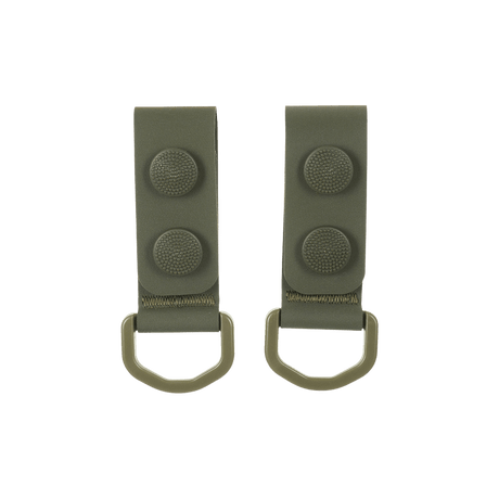 M-Tac Set om 2 – Duty Belt Keepers med D-ringar för säker fästning av utrustning, designade för polis och säkerhetspersonal.