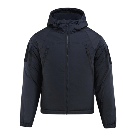 M-Tac Alpha Gen.III Pro Vinterjakke i vandtæt nylon med isolering, justerbar hætte og forstærkede albuer, perfekt til koldt vejr.