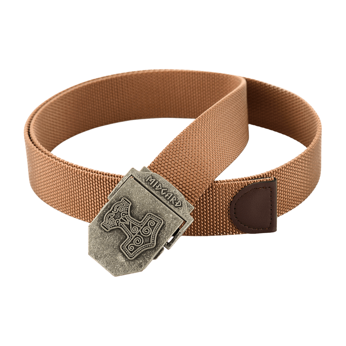 M-Tac Thors Hammer Bælte – Militærstil og funktionalitet i nylon med Thor's Hammer-emblem, justerbar spænde, ideel til hverdag og feltbrug.